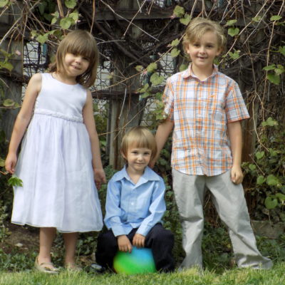 Clara, Henry, and Colin Turley - HT Hibbard Children