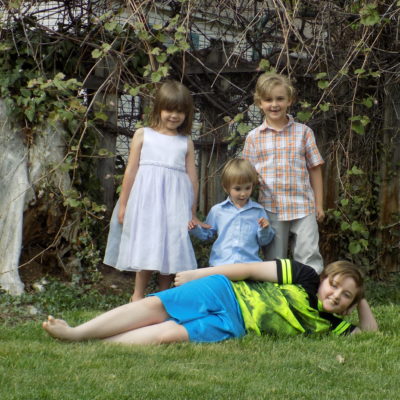 Clara, Henry, Colin, and Alice Turley - HT Hibbard Children
